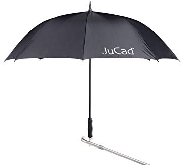 JuCad Schirm Automatik I Golf I Caddy I Trolley schwarz