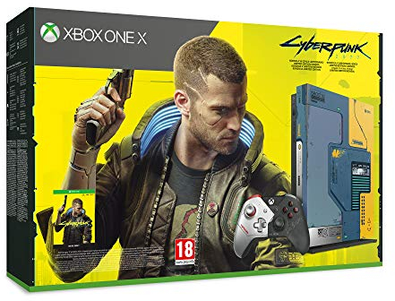Xbox One X Cyberpunk 2077 Edizione Limitata, Console 1TB, Controller Wireless Cyberpunk Edizione Limitata, Microsoft