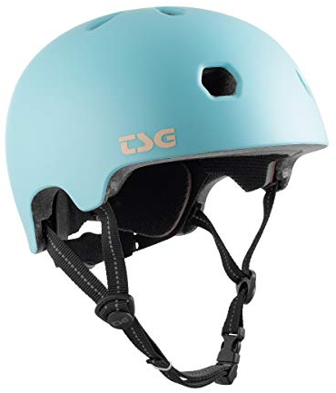 TSG Meta Skate- und Fahrradhelm mit Einstellsystem, für Radfahren, BMX, Skateboarden, Rollerblading, Roller Derby, E-Boarding, E-Skating, Longboarding, Vert, Park, Urban (Satin Blue Tint, L/XL 58-60