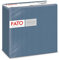 Fato - Trockene Papierservietten, Airlaid, Textileffekt, 50er Pack Servietten, Format 40x40 gefaltet in 4, Dekor Ultramarinblau