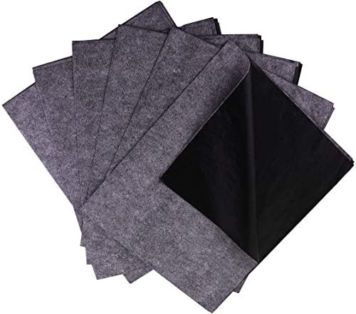 Swanaryo Carta trasferibile grande in grafite, 50 x 119 cm, 6 fogli, carta carbone nera per tracciare su legno, carta, tela e altre superfici artistiche