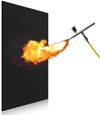 FLASLD Couverture de soudage ignifuge - Matériau résistant à la chaleur jusqu'à 982,2 °C - Tissu ignifuge - Feutre de carbone pour gril, poêle, soudage, plombiers (45,7 x 61 cm)