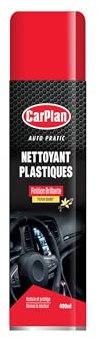Carplan Auto Pratic Plastic Cleant Odeur Vanille pour Faire Briller Les Plastiques intérieurs, 400 ML
