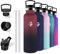 Grsta Trinkflasche Edelstahl, 750ml Thermosflasche, Trinkflasche mit Strohhalm, BPA-Frei, Trinkflasche Auslaufsicher, Doppelwandige Vakuumisolierte, Wasserflasche für Reisen, Camping, Büro, Wandern