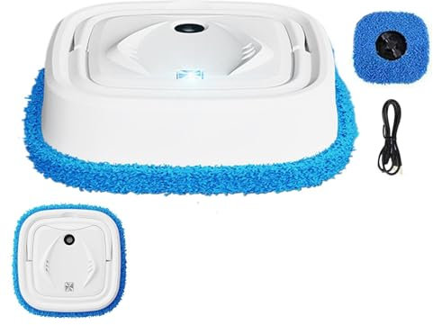 Robot aspirapolvere – Macchina per la pulizia di pavimenti bagnati e asciutti | automatico per pavimenti con funzione umidificante | aspirapolvere multiuso per di animali domestici,