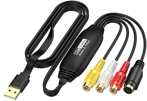 IOIUSKKU Convierte VHS a VHSC Disfruta de Viejas Cintas VHS en Dispositivos nuevos Convertidor de Cinta Mini DV a Digital ABS Convertidor de VHS a Digital