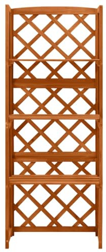 Generico Traliccio con Ripiani 55x30x140 cm in Legno Massello di Abete,Prato e Giardino,Vita all'aperto,Strutture da Esterno,Archi, tralicci e pergole-316409