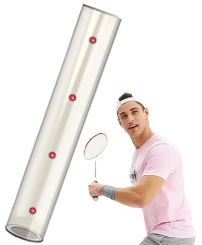 Generisch Tubo per volani e palloni, tubo magnetico badminton – Tubo organizzatore per volani e palloni – Attrezzature per allenamento badminton per educazione fisica, palestra, cortile, campo