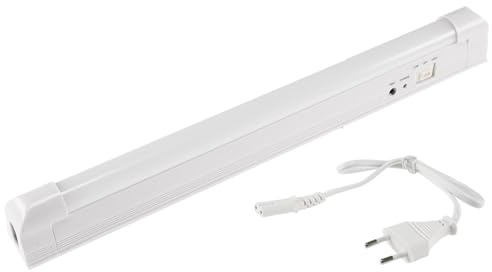ChiliTec LED Notleuchte Akku 4Watt 230V 40x4x3cm Automatisches einschalten bei Stromausfall Notbeleuchtung mit Schalter Weiß