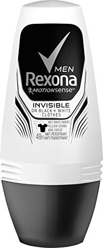 Rexona Men Deo Roll-On Invisible On Black+White Clothes Anti-Transpirant, 50 ml