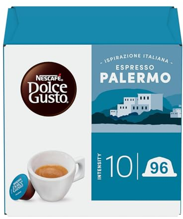 NESCAFÉ DOLCE GUSTO Espresso Palermo Caffè, 6 Confezioni da 16 capsule (96 capsule)