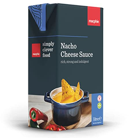 Cheezy Nacho Sauce 1L Restaurant Quality Sauce Ideal for Home use.Nacho Cheese Sauce 1L Cheese sauce made with Real Cheddar. Ideal for nachos, dirty fries, hot dogs, burgers, chicken, waffles & pasta.
