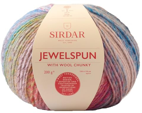 Sirdar Jewelspun with Wool Chunky, Mother of Pearl (203), 200g