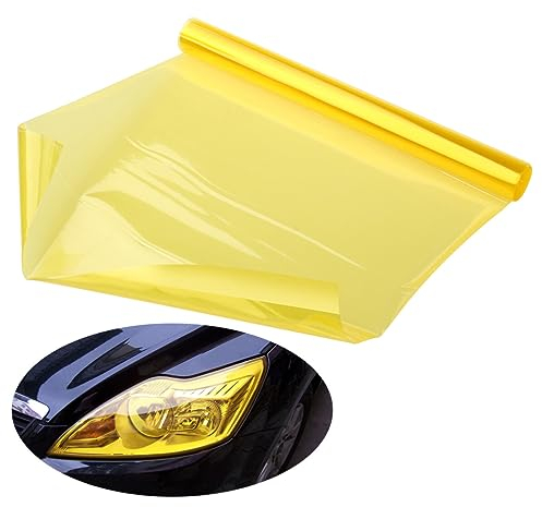 Milisten -aufkleber 30 X 120 Cm Tönungsfolie Selbstklebend Für Autolicht Einfach Zu Installieren Gelb