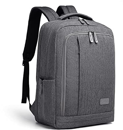 Sac à Dos Ordinateur 17,3 Pouces, Antivol USB Imperméable, Grand Capacité 33L pour Travail, Université et Voyage, Sac Ordinateur pour Homme et Femme (Gris, 17.3 Inch)