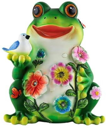 Buachois Éclairage extérieur Solaire de Statue de Grenouille, décor drôle de Jardin de Grenouille, Statue de Grenouille de Jardin pour Le Patio à la Maison, la Cour, la pelouse, Le Porche,