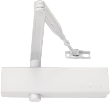 Bricard 6201201 Hydraulisk dörrstängare kraft 2-4 (80 kg), standardarm, CE, brandskydd, överensstämmer med standarden i 1154, vit