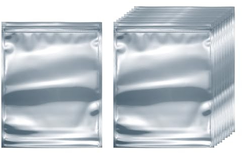 QUARKZMAN 100Pcs Sacs Anti-Statiques 7 x 9 Pouces/18 x 23cm Rechargeables ESD Blindage Sac Anti-Statique pour GPU Hand Drive SSD Dispositifs Electroniques