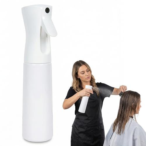 Yuuclip Spray Pulverizador de Agua con Nebulizador de Bruma Fina Continua; Botella Vaporizadora Profesional 360° para Peluquería, Plantas y Limpieza con Gatillo Ergonómico y Acción sin Presión.