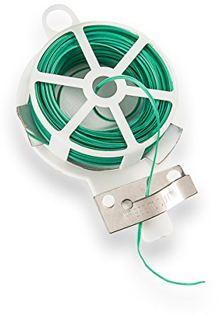 Haga® Jardín alambre alambre Planta alambre alambre rollo alambre 20 m longitud verde