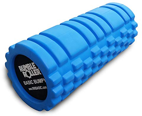RumbleRoller Basic Bumpy Foam Roller, Solid Core EVA Foam Roller with Grid/Bump Texture for Deep Tissue Massage and Self-Myofascial Release