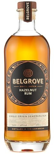 Belgrove Hazelnut Spiced Rum | 70cl | 40% ABV | Single Origin | Pure Demerara | Great Taste Winner