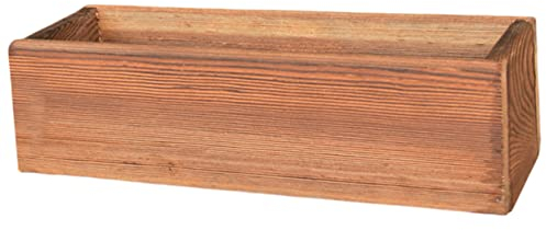FUNOMOCYA Wooden Rectangle Planter Box, Rustic Window Flower Boxes Wood Planter Pot for Outdoor Plants,Vegetables, Succulents 30x9.5x7cm