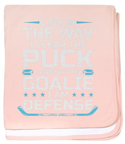 CafePress I Clear The Puck Protect Goalie Defen Baby Blanket, Super Soft Newborn Swaddle