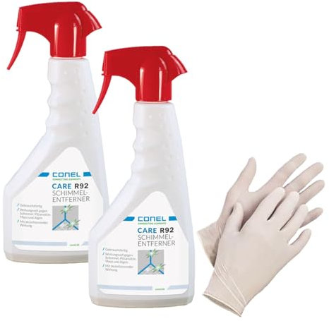 2x Conel CARE R 92 Schimmelentferner 500ml Handsprayflasche + Einmalhandschuhe