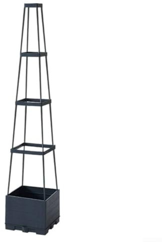 Efficiente scatola per piantare pomodori con caratteristiche autoirriganti, per piante rampicanti e giardinaggio indoor (4 grani di legno)