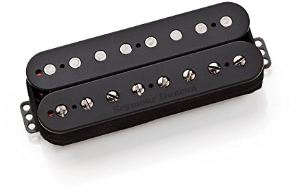 Seymour Duncan S Sent PM BK 8 Str Sentient 8 String Neck, Passive Mount Uncov Flowered Black