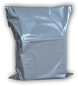 Arpan - Buste per spedizioni postali, in plastica, autoadesive, larghezza 10 mm, confezione da 125 pezzi, colore: Grigio