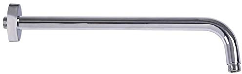 Acefy Braccio doccia 40 cm ottone cromato parete montato braccio doccia rotondo per soffione doccia