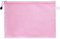 Lot de 5 pochettes à fermeture éclair étanches pour l'école, le bureau, les devoirs, le rangement de fichiers, l'organisation de papiers (A5, Rose)