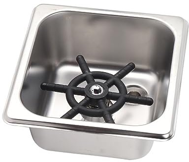 TOPINCN Glass Rinser, Automatic Stainless Steel Cup Washer Cleaner Glass Rinser Quick Cleaning for Hotel Bar Kitchen Sink Coffee Milk Tea Cup