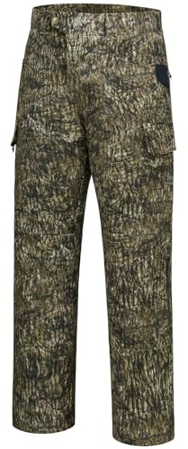 BASSDASH Invis Men’s Stretch Hunting Pants Water Resistant Camo Fishing Pant