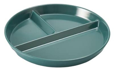 Fondue Plates 4piece Set Fondue Plates DarkGreen with 12 Fondue Forks, 21cm/8.3in