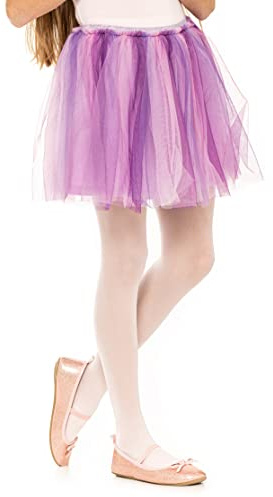 OVISSA Ballet Tights for Girls - School Uniform Dancing Sport 50 DEN With Microfibre - Strong Footed Soft Kids Tights 5-6 Years, Baby Pink