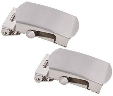 Shenky1 Gürtelschnalle 2er Set, 40mm Gürtelschnalle Herren, DIY Rucksack Taschen Gürtel Schnalle, Ersatz gürtelschnalle (Silber)