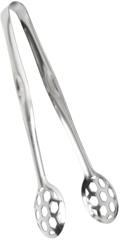 Pinsheng Pinza da cucina, 22 cm, in acciaio inox, per spaghetti, per pasta, insalate, carne alla griglia