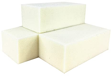 3 Stück Blumensteckschaum 22,5 x 10,5 x 7 cm Blumensteckmasse Steckschaum für Kunstblumen Steckschwamm Steckmoos für Blumen Steckmasse zum Basteln Trockenblumenschaum für Basteln Hochzeit Deko (Weiß)