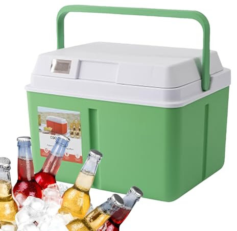 Refrigerador eléctrico Mirabelle DC - enfriador, pequeño refrigerador portátil de viaje de gran capacidad con pantalla de temperatura | Electrodomésticos de cocina multifunción aislados y impermeables