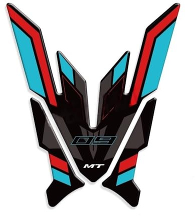 KHFGVU Motocicleta Protector Deposito Tanque Pegatinas Protectoras para Tapa De Tanque De Combustible De Motocicleta para MT09 MT-09 2021 2022 2023, Accesorios para Almohadilla De Combustible