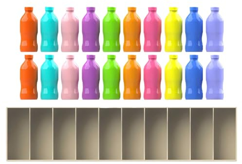 Juego de memoria genérico para – Puzzle de botella e Coincidencia de colores – Juguete educativo de entrenamiento cerebral – Piezas de ABS – Juego Đe Grupo para familiar – Estuche Portabl