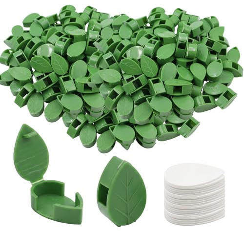 Soporte de Plantas Autoadhesivo, 100 Piezas, Verde