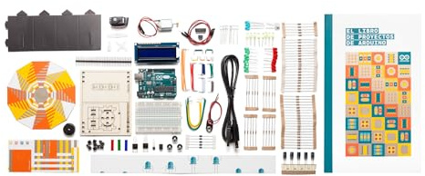 Official Arduino Starter Kit [K030007] - 12 DIY Projects with Spanish Projects Book - Original Kit from Arduino, Italy