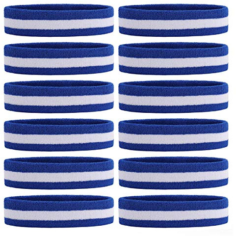 ONUPGO Fascia per uomo e donna - 3 pezzi / 6 pezzi / 12 pezzi Fasce sportive Umidità assorbimento Tessuto sportivo in spugna di cotone Fascia in tessuto assorbente sudore