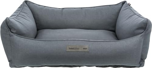 Trixie Farello-Bett, quadratisch, 100 × 70 cm, grau