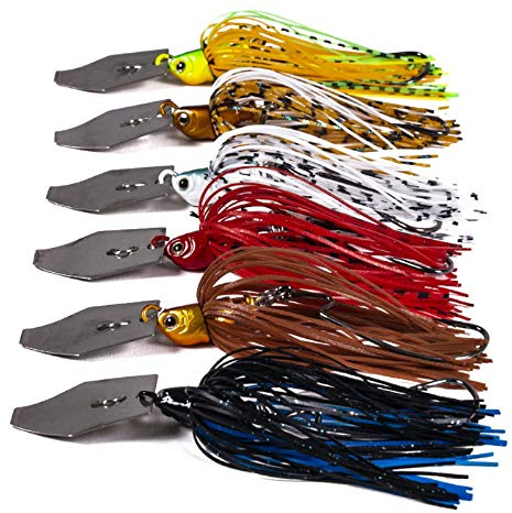 Yonphy Blade Jig Spinnköder, Kunstköder Set, Blade Angeln Jig Spinner Set, Hechtköder, Künstlicher Angelköder für Forelle, Barsch, Hecht, Döbel, Zander