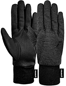 Reusch Merino Pro Touch-TEC™ aus hochwertiger Merino Wolle, extra amtungsaktive Sporthandschuhe für Laufen, Fahrradfahren, Wandern, Alltagshandschuhe Unterziehhandschuhe, Touchscreen